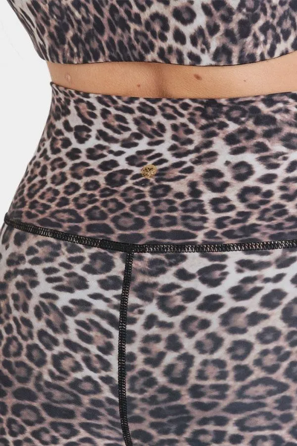 Sosandar Activewear Women India Leopard Print High Waisted Activewear Leggings