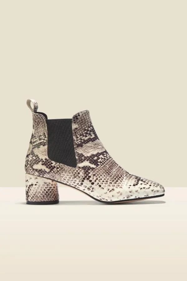 Sosandar Boots Women Antwerp Snake Leather Chelsea Boot