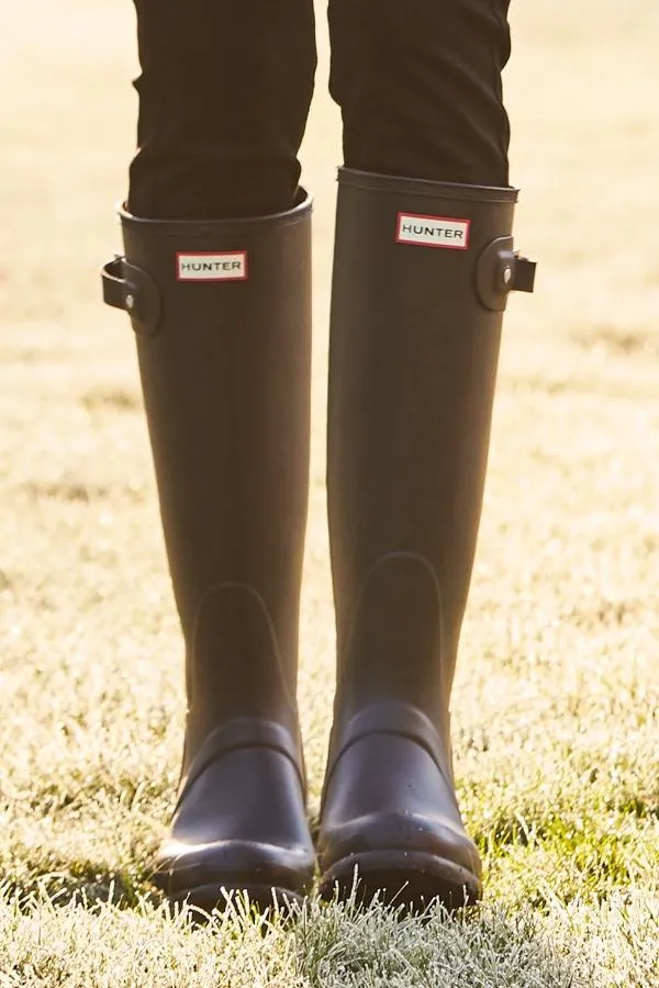 Sosandar Boots Women Hunter Original Black Tall Wellington Boots Black