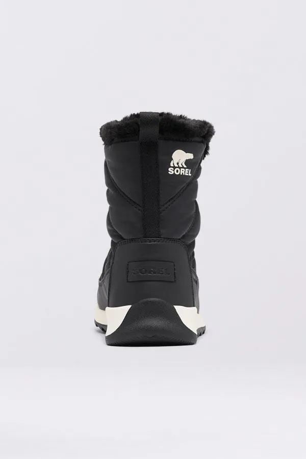 Sosandar Boots Women Sorel Black Fleece Lined Lace Up Hiker Boot Black