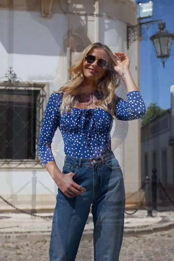 Sosandar Jeans and Jeggings Women Blue Denim Girlfriend Jeans Blue