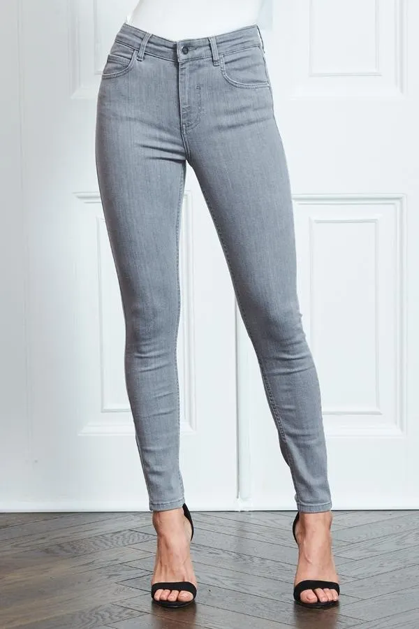 Sosandar Jeans and Jeggings Women Light Grey Perfect Skinny Jeans Light Grey