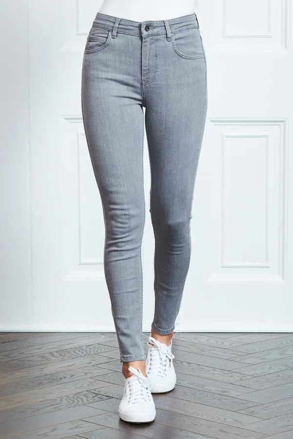 Sosandar Jeans and Jeggings Women Light Grey Perfect Skinny Jeans Light Grey