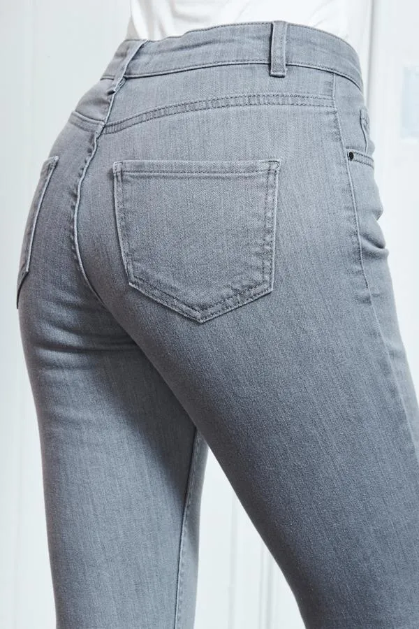 Sosandar Jeans and Jeggings Women Light Grey Perfect Skinny Jeans Light Grey