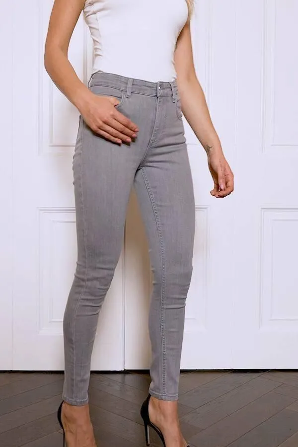 Sosandar Jeans and Jeggings Women Light Grey Perfect Skinny Jeans Light Grey