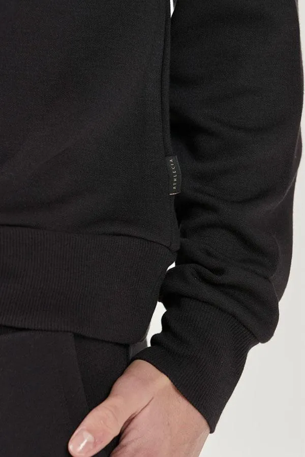 Sosandar Loungewear Women Black Round Neck ChillOut Sweatshirt Black