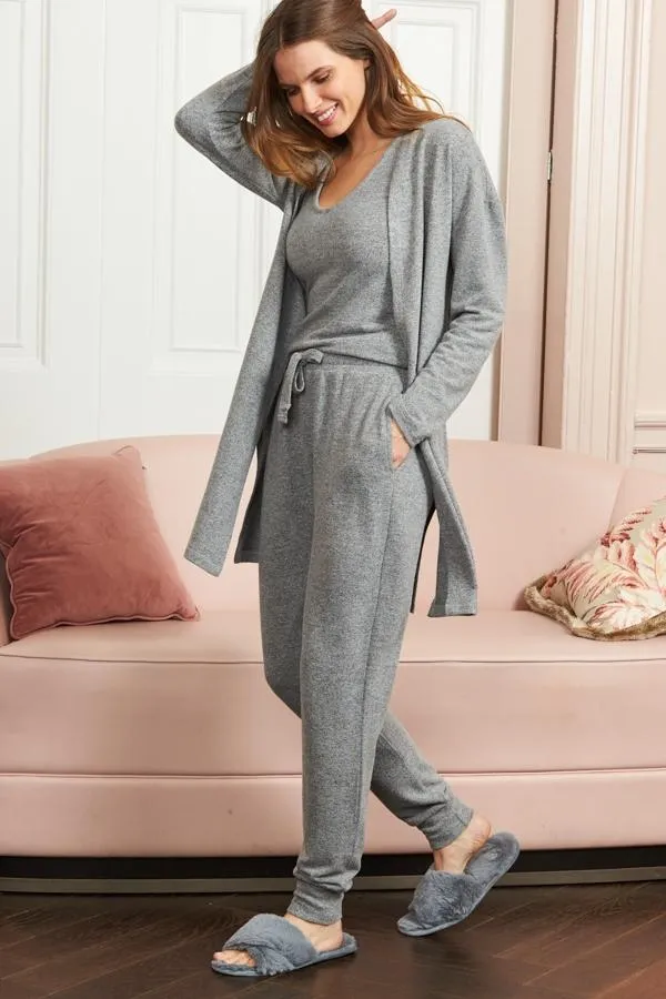 Sosandar Nightwear Women Grey Super Soft Loungewear Vest Top Grey
