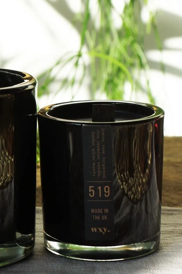 Sosandar Nightwear Women WXY Lemon White Musk and Leather Wood Wick Candle White Sosandar Nightwear Women WXY Lemon White Musk and Leather Wood Wick Candle White
