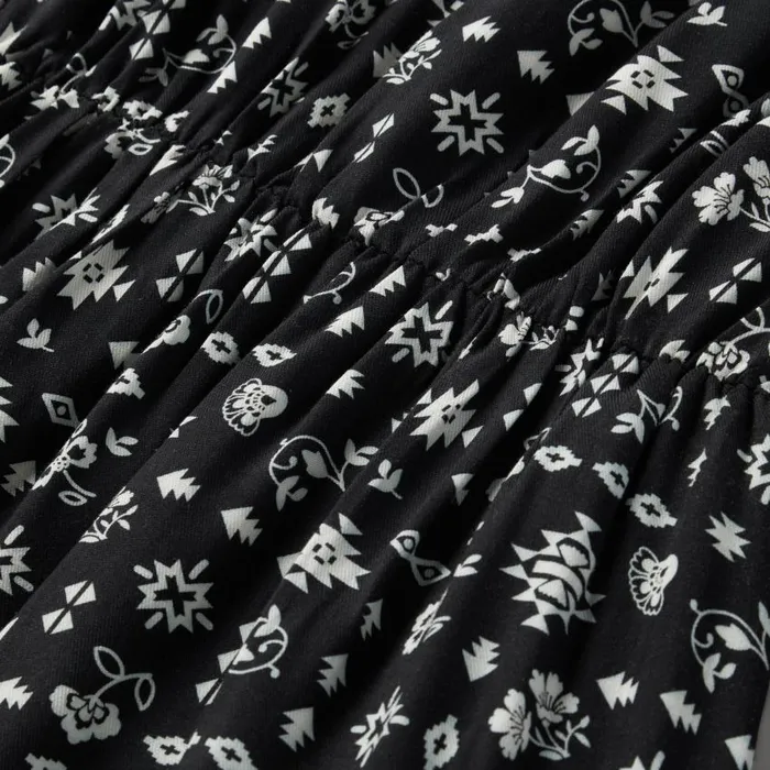 Southwestern Ditzy Print Dress Black Women Stetson Midi