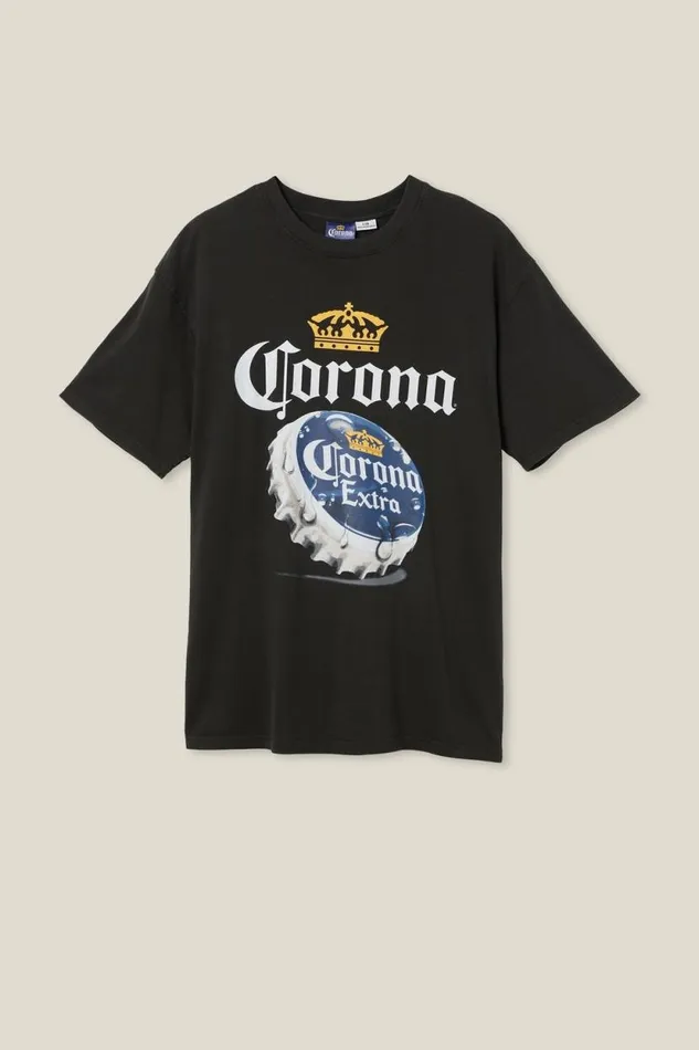 Special Edition TShirt Lcn Cor Washed Blackcorona 8211 Bottle Cap Men Cotton On Tees and Tanks Special Edition TShirt Lcn Cor Washed Blackcorona 8211 Bottle Cap Men Cotton On Tees and Tanks
