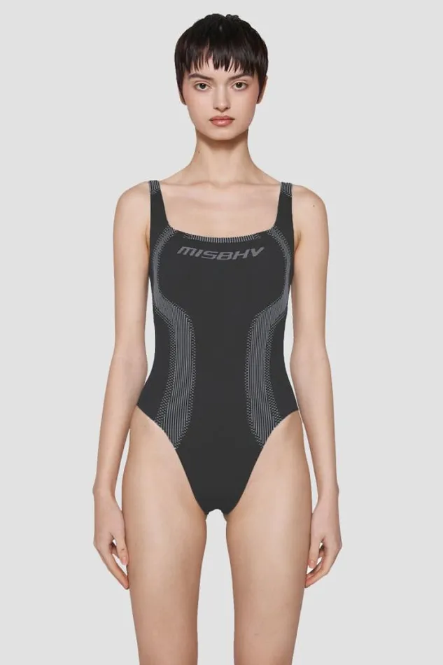 Sport Bodysuit Muted Black Women MISBHV Tops