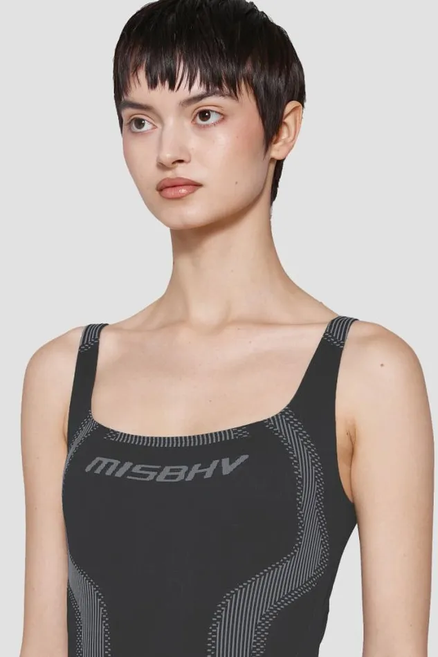 Sport Bodysuit Muted Black Women MISBHV Tops