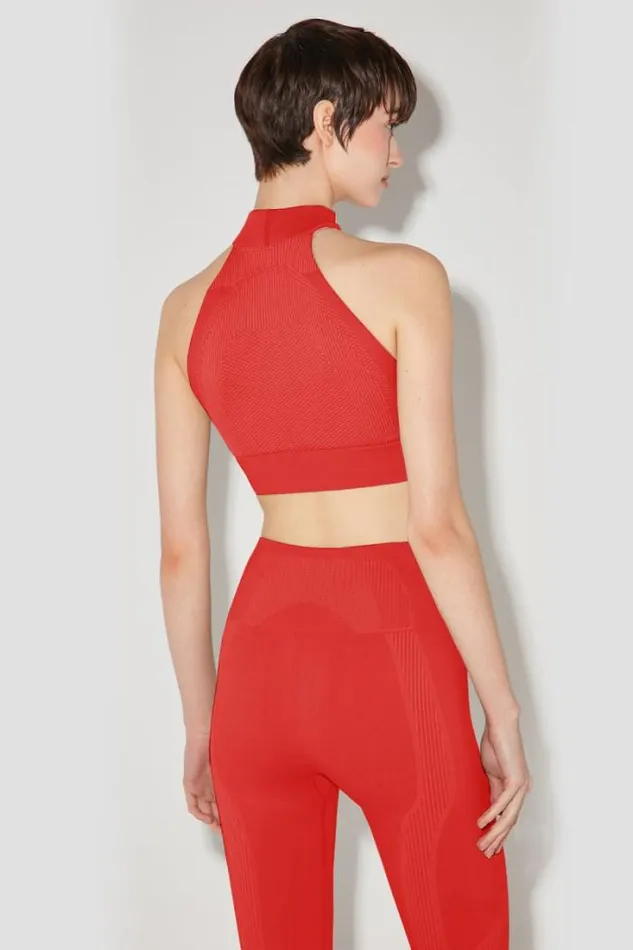 Sport Halter Bra Coral Red Women MISBHV Bras