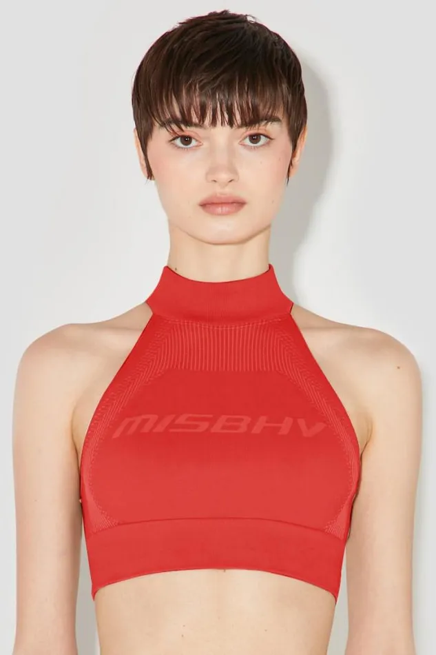 Sport Halter Bra Coral Red Women MISBHV Bras