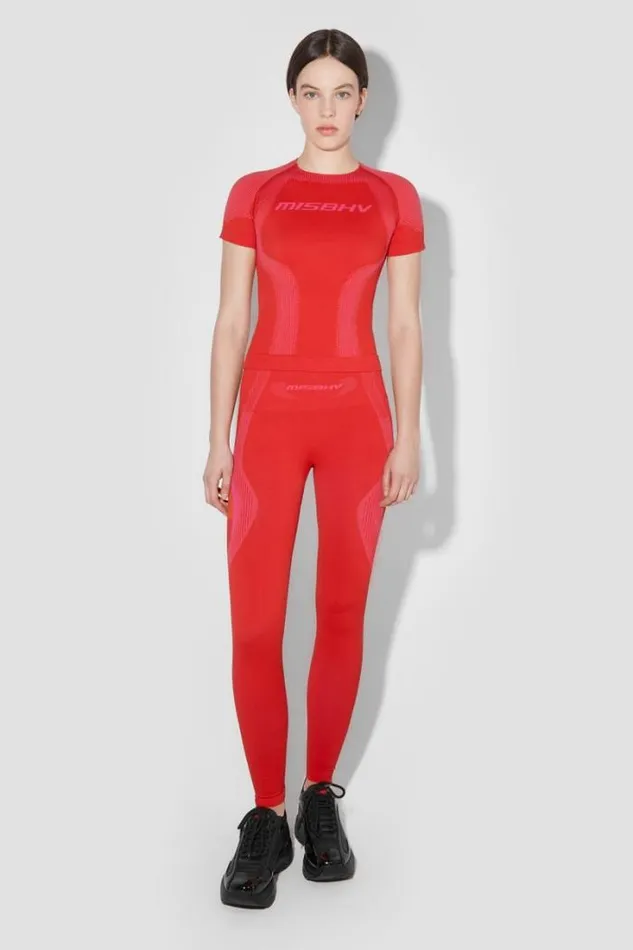 Sport Leggings Coral Red Women MISBHV Leggings