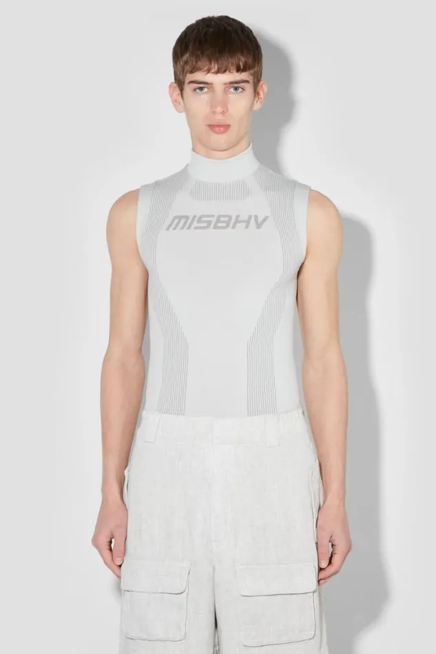 Sport Sleeveless Top Light Grey Men MISBHV Tops