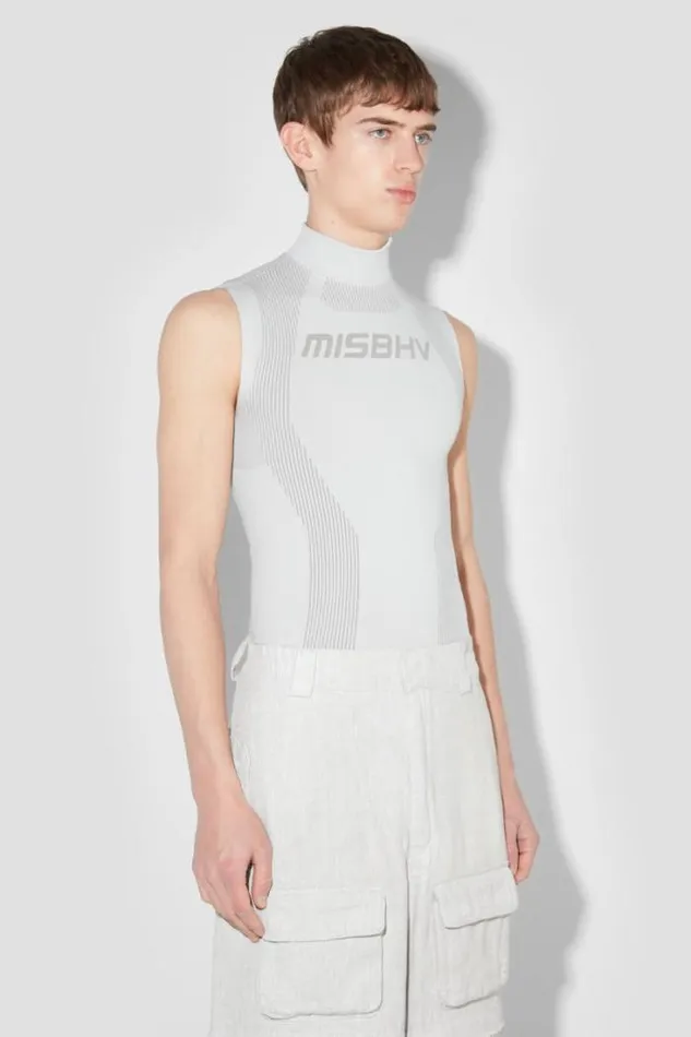Sport Sleeveless Top Light Grey Men MISBHV Tops