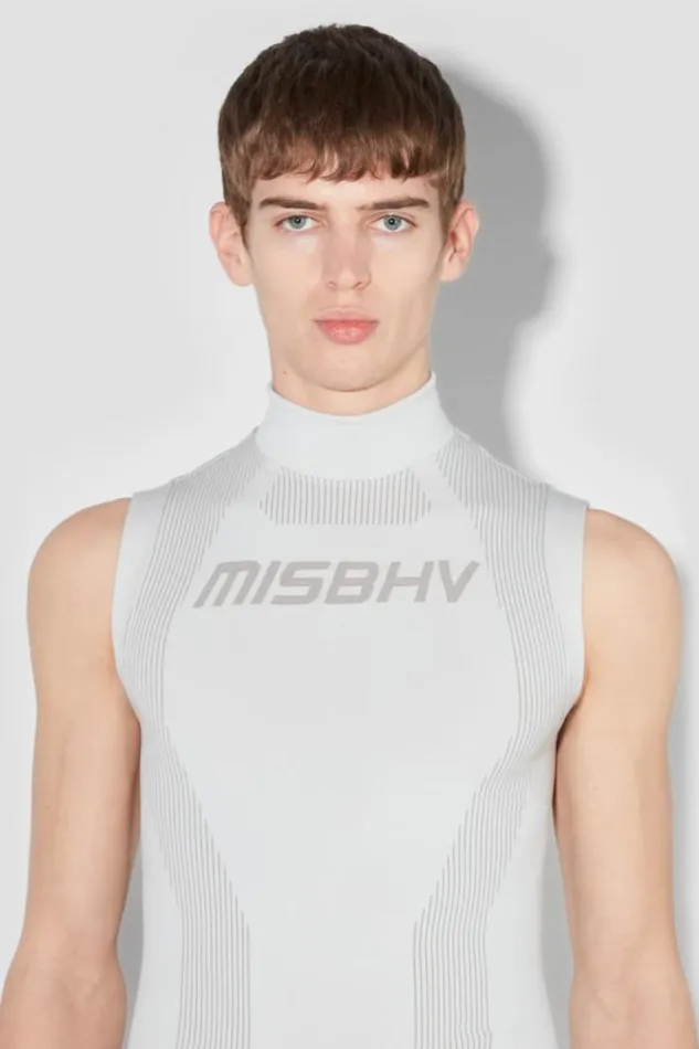 Sport Sleeveless Top Light Grey Men MISBHV Tops