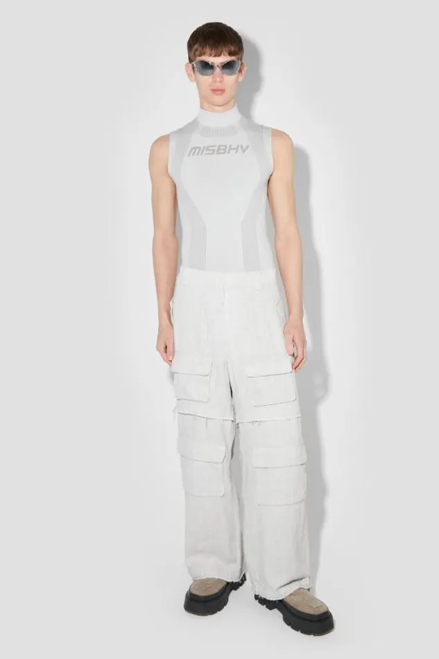 Sport Sleeveless Top Light Grey Men MISBHV Tops