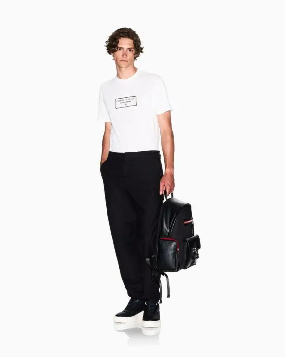 Stretch Cotton Cargo Pants Black Men Armani Trousers And Shorts Stretch Cotton Cargo Pants Black Men Armani Trousers And Shorts