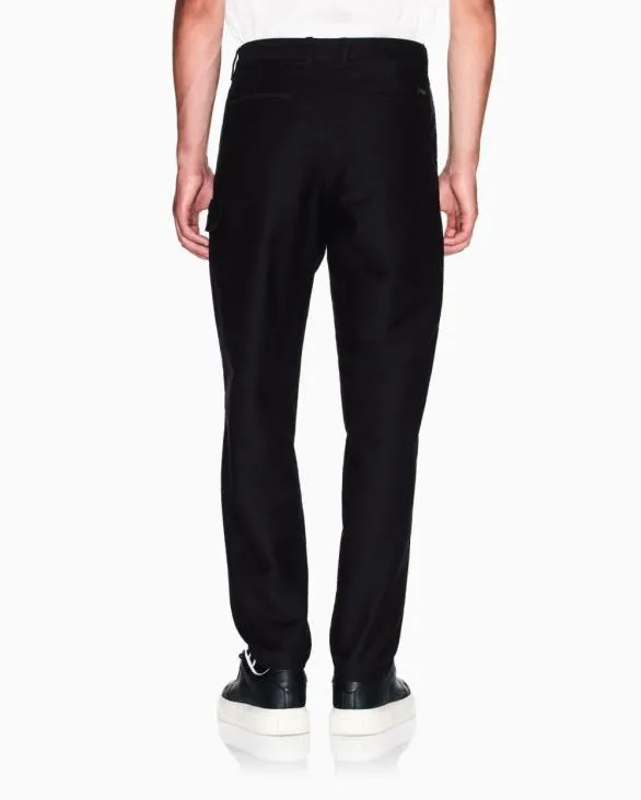 Stretch Cotton Cargo Pants Black Men Armani Trousers And Shorts Stretch Cotton Cargo Pants Black Men Armani Trousers And Shorts