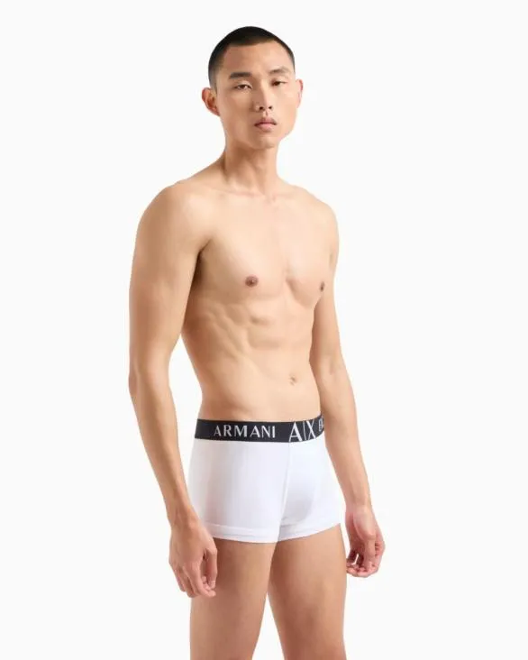 Stretch Fabric Boxer Shorts White Men Armani Intimates And Loungewear Stretch Fabric Boxer Shorts White Men Armani Intimates And Loungewear