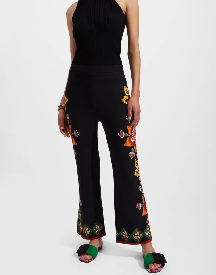 Stretch Pants Place Folk Flowers Nero Place Women La Double J Shorts and Pants Stretch Pants Place Folk Flowers Nero Place Women La Double J Shorts and Pants