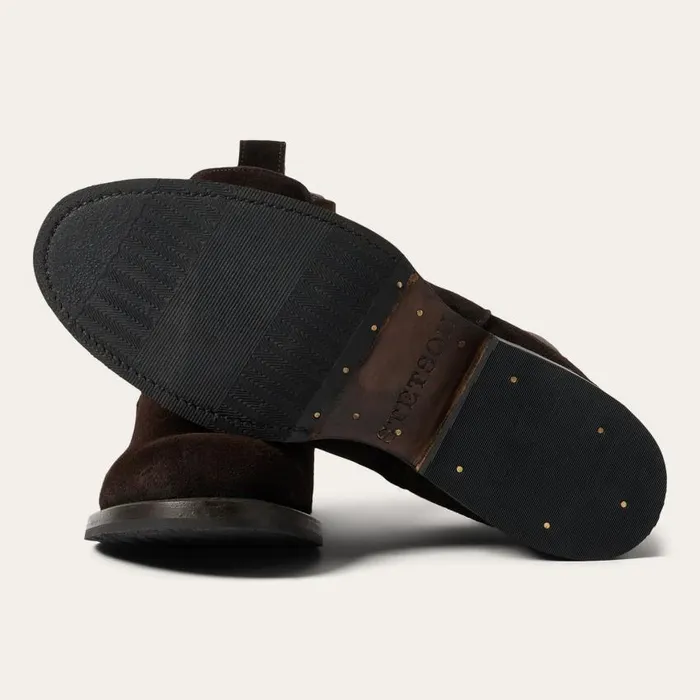 Suede Beat Chelsea Boot Dark Brown Men Stetson Chukka