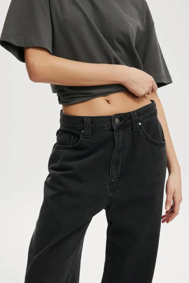 Super Baggy Jean Graphite Black Women Cotton On Pants Super Baggy Jean Graphite Black Women Cotton On Pants