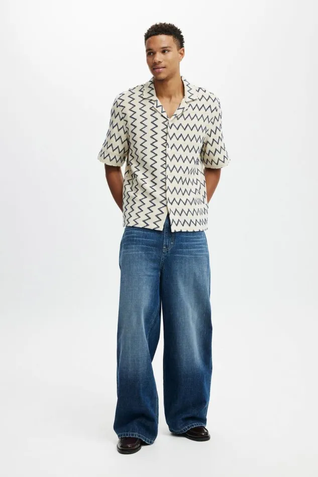 Super Baggy Jean Riverside Blue Men Cotton On Pants