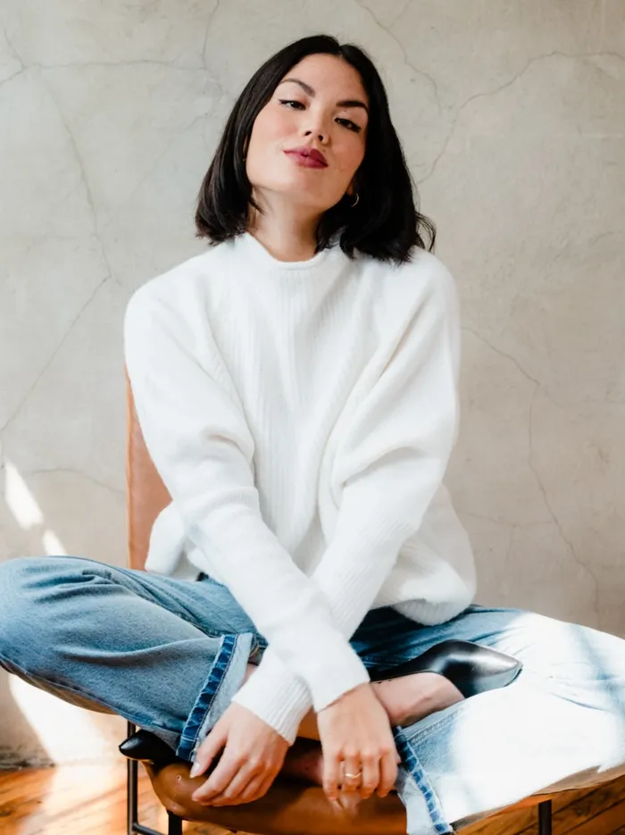 Sweaters Harriet Slouchy Sweater Almond 8211 Able Women