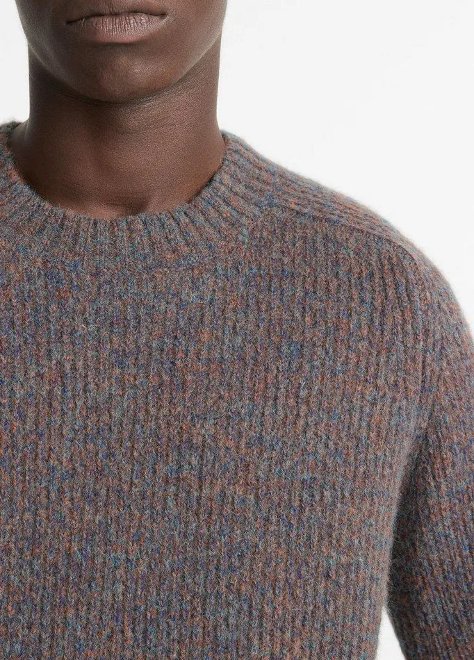 Sweaters Men Vince MoulinMix Crew Neck Sweater Heather Deep Sea Sweaters Men Vince MoulinMix Crew Neck Sweater Heather Deep Sea