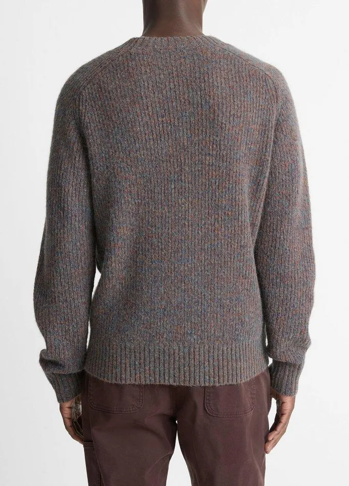 Sweaters Men Vince MoulinMix Crew Neck Sweater Heather Deep Sea Sweaters Men Vince MoulinMix Crew Neck Sweater Heather Deep Sea