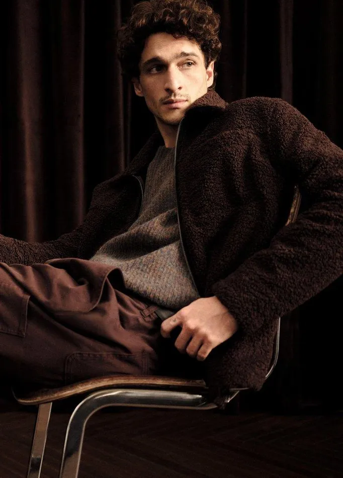 Sweaters Men Vince MoulinMix Crew Neck Sweater Heather Deep Sea Sweaters Men Vince MoulinMix Crew Neck Sweater Heather Deep Sea