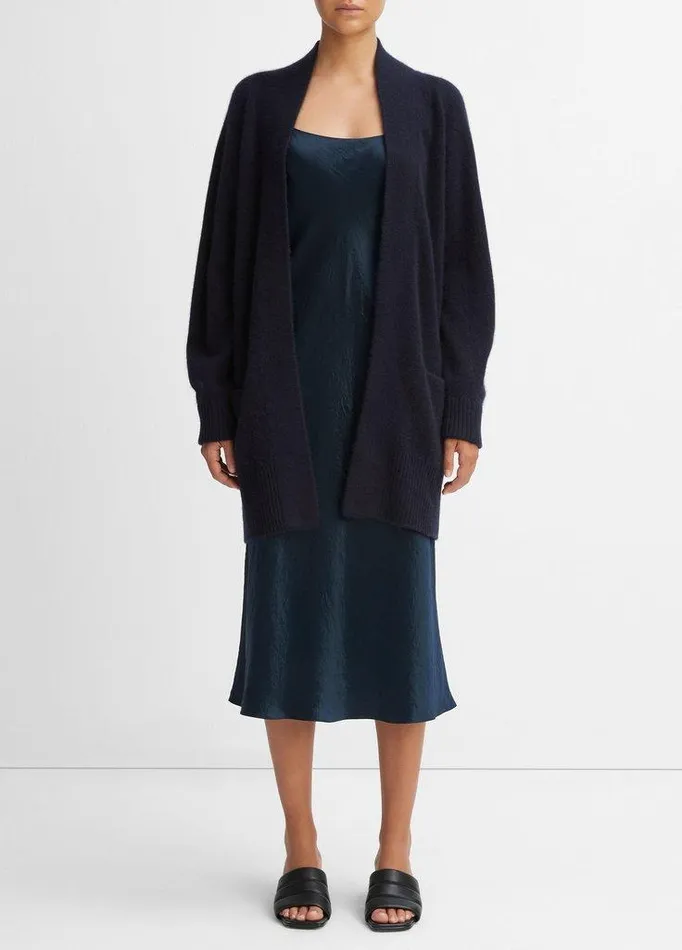 Sweaters Women Vince Cashmere OpenFront Cardigan Coastal Blue