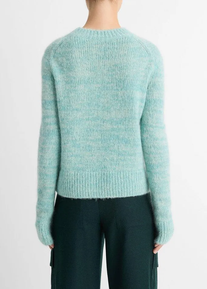 Sweaters Women Vince Italian Marled AlpacaBlend Crew Neck Sweater Wave Gem Marl Sweaters Women Vince Italian Marled AlpacaBlend Crew Neck Sweater Wave Gem Marl