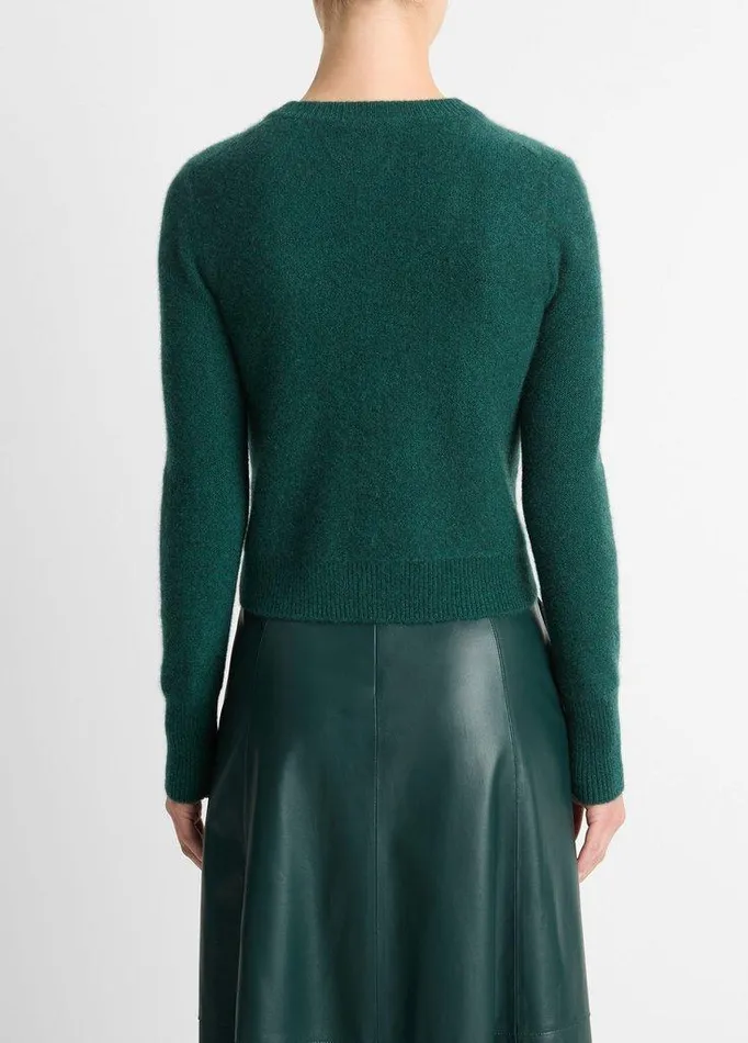 Sweaters Women Vince Plush Cashmere Cardigan Heather Jade Lake Sweaters Women Vince Plush Cashmere Cardigan Heather Jade Lake