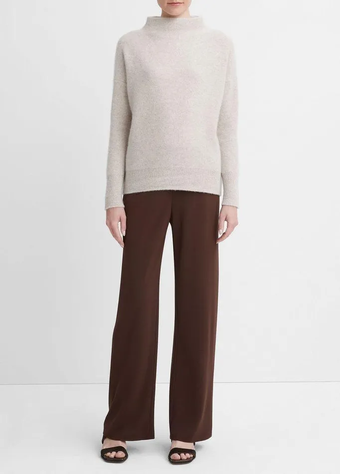 Sweaters Women Vince Plush Cashmere Funnel Neck Sweater Marble