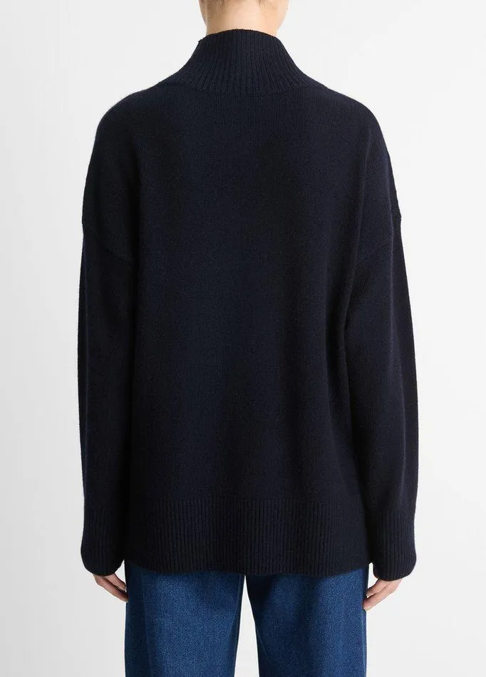 Sweaters Women Vince WoolCashmere DropShoulder Turtleneck Sweater Coastal Blue Sweaters Women Vince WoolCashmere DropShoulder Turtleneck Sweater Coastal Blue