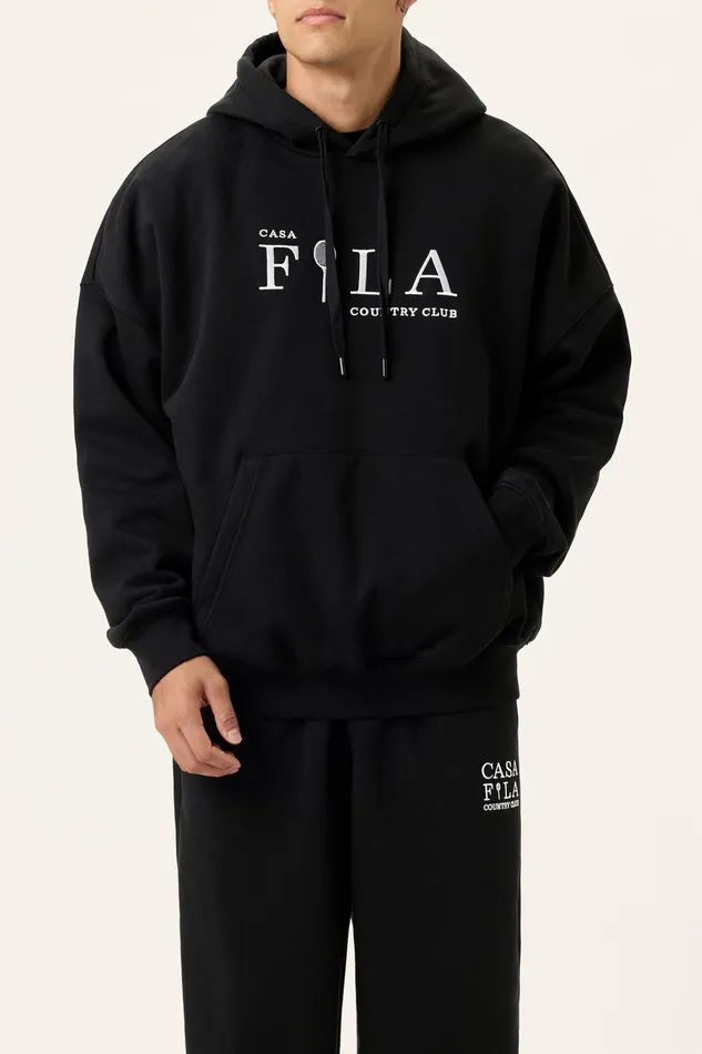 Sweatshirts and Hoodies Men Fila Casa Fila Country Club Hoodie 001 Black Sweatshirts and Hoodies Men Fila Casa Fila Country Club Hoodie 001 Black