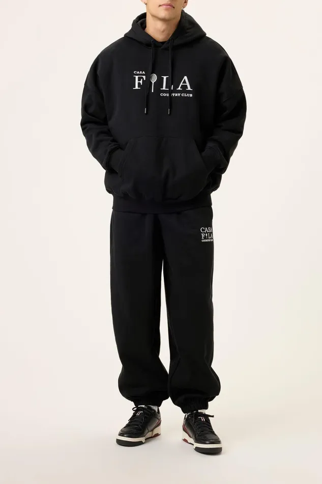 Sweatshirts and Hoodies Men Fila Casa Fila Country Club Hoodie 001 Black Sweatshirts and Hoodies Men Fila Casa Fila Country Club Hoodie 001 Black
