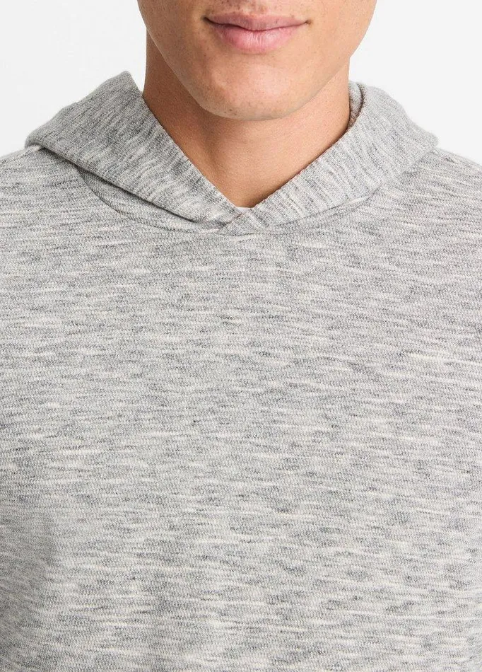 Sweatshirts and Hoodies Men Vince SpaceDye CottonBlend Hoodie Blackoff White Sweatshirts and Hoodies Men Vince SpaceDye CottonBlend Hoodie Blackoff White