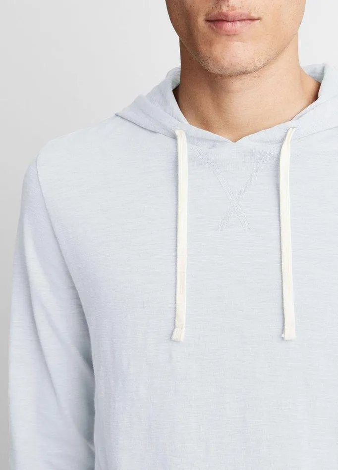 Sweatshirts and Hoodies Men Vince Textured Cotton Hoodie Shirting Blue Sweatshirts and Hoodies Men Vince Textured Cotton Hoodie Shirting Blue