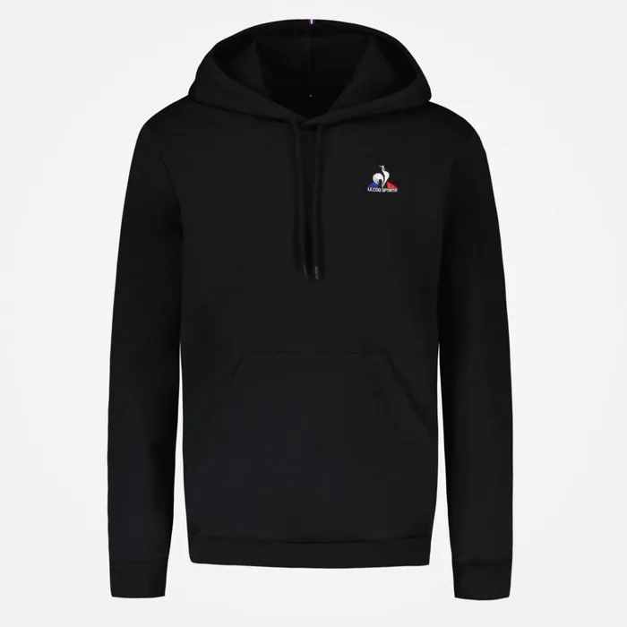 Sweatshirts Men Le Coq Sportif Essentiels Hoodie Black Sweatshirts Men Le Coq Sportif Essentiels Hoodie Black