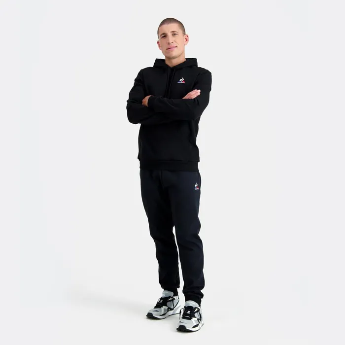 Sweatshirts Men Le Coq Sportif Essentiels Hoodie Black Sweatshirts Men Le Coq Sportif Essentiels Hoodie Black