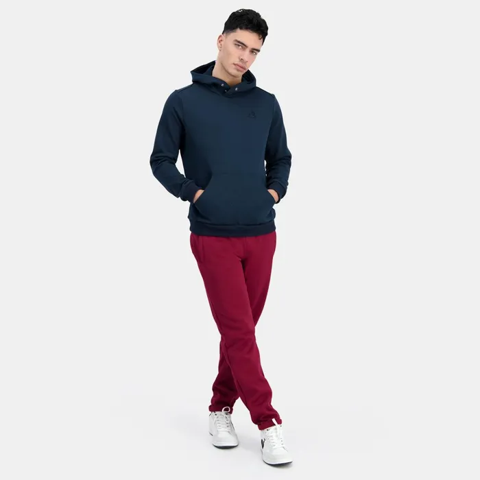 Sweatshirts Men Le Coq Sportif Ton Sur Ton Hoodie Dark Velvet Sweatshirts Men Le Coq Sportif Ton Sur Ton Hoodie Dark Velvet