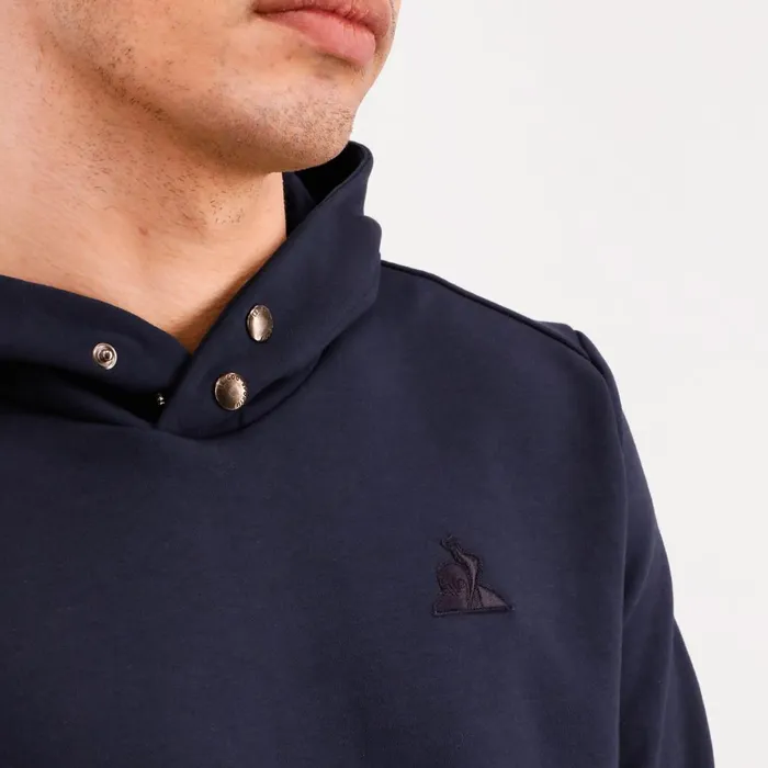 Sweatshirts Men Le Coq Sportif Ton Sur Ton Hoodie Dark Velvet Sweatshirts Men Le Coq Sportif Ton Sur Ton Hoodie Dark Velvet