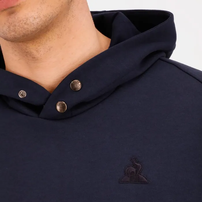 Sweatshirts Men Le Coq Sportif Ton Sur Ton Hoodie Dark Velvet Sweatshirts Men Le Coq Sportif Ton Sur Ton Hoodie Dark Velvet