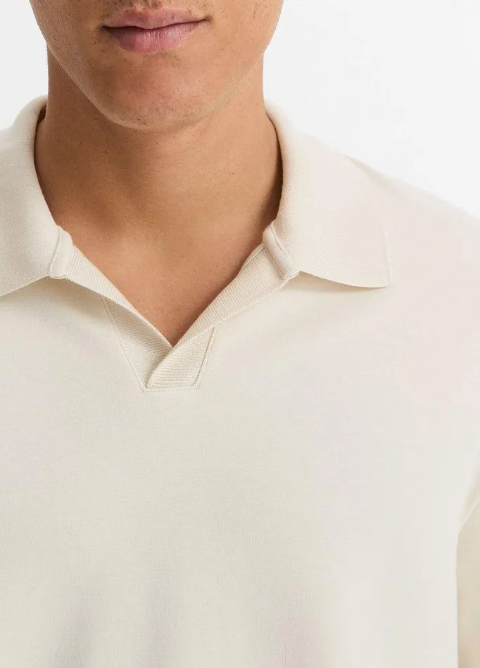 TShirts and Polos Men Vince Milano Pima CottonBlend JohnnyCollar Shirt Bone TShirts and Polos Men Vince Milano Pima CottonBlend JohnnyCollar Shirt Bone