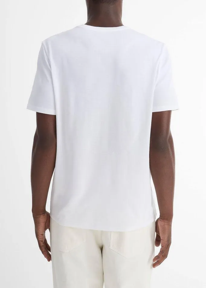 TShirts and Polos Men Vince Pima Cotton Crew Neck TShirt Optic White TShirts and Polos Men Vince Pima Cotton Crew Neck TShirt Optic White